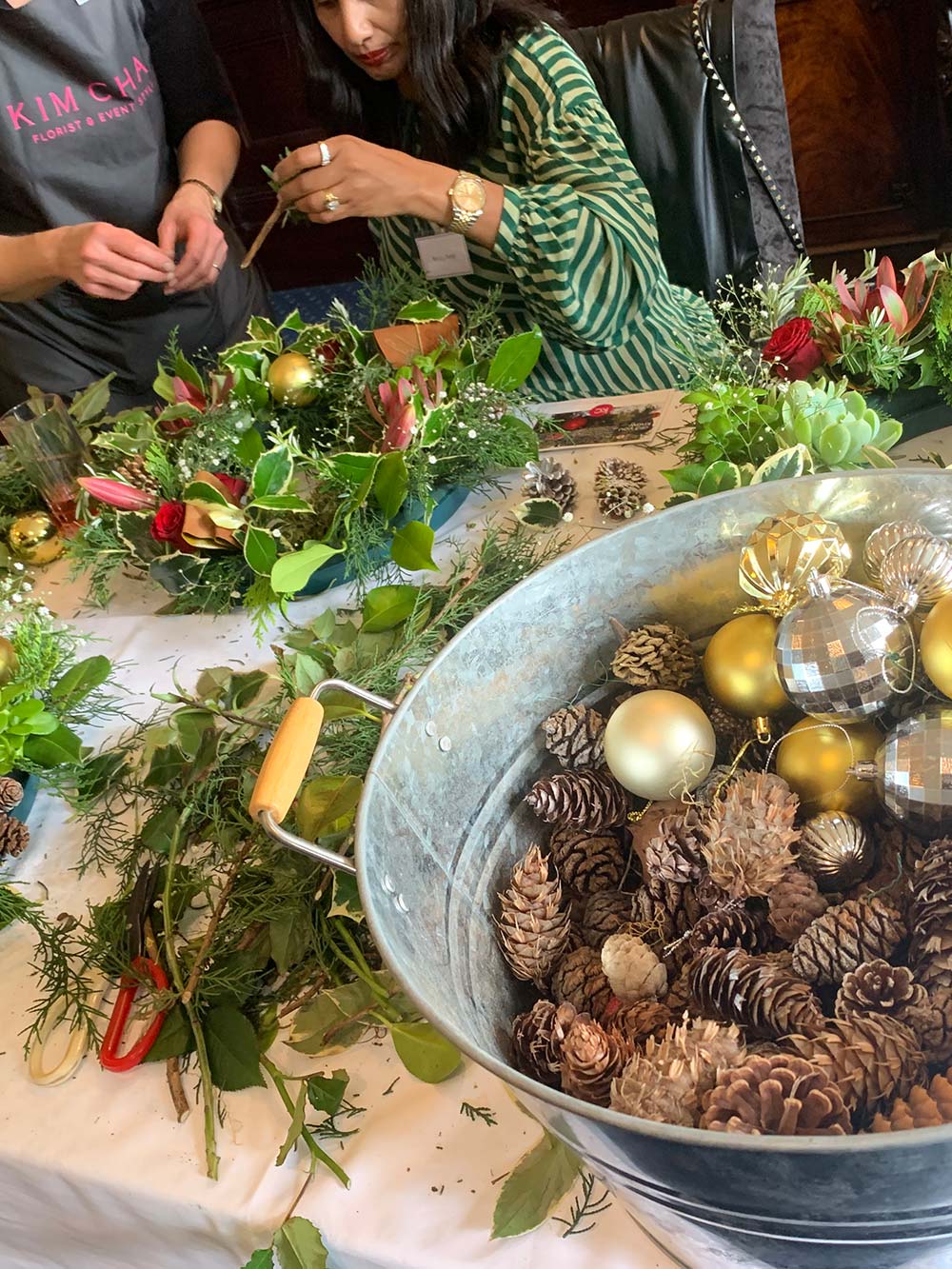 Christmas wreath making workshop