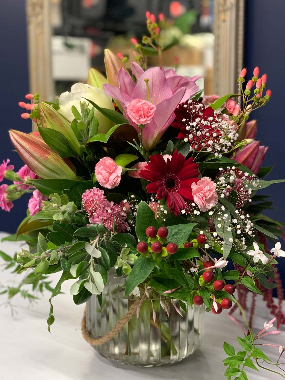 Naked bouquet flowers for delivery in Christchurch