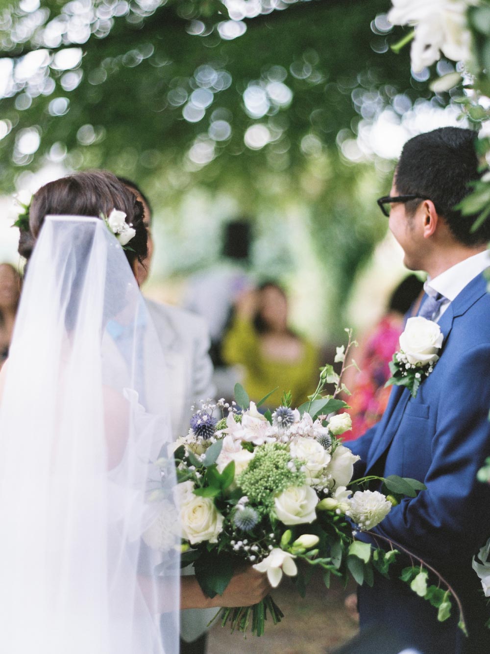 Bridal bouquet and buttonhole wedding flower package